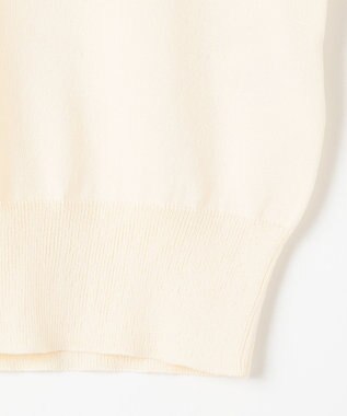 ANY SIS 【洗える】バイカラー ポロニット アイボリー