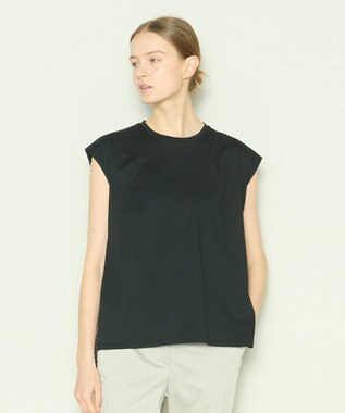 JOSEPH 【洗える】アクロスプリント×ジャージー　カットソー Black