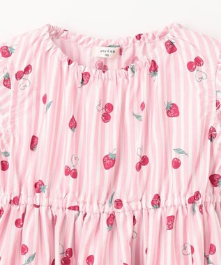 ANY KIDS 【WEB限定柄有】総柄 サマー ワンピース 【WEB限定】ピンク系イチゴ