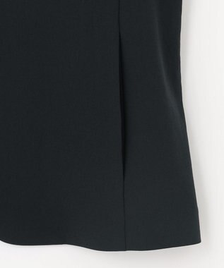 J.PRESS LADIES 【セットアップ対応・人気素材】Light ジョーゼット ノーカラー ジャケット ネイビー系