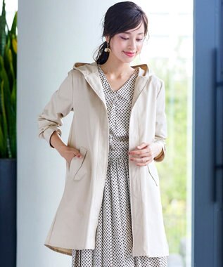 Tiaclasse 【洗える】ミドル丈マウンテンコート アイボリー