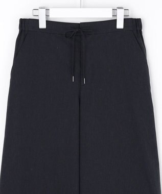 J.PRESS LADIES 【WEB限定】セルロースリネンストレッチ ワイドストレート パンツ 【WEB限定】ネイビー系