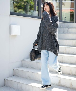 WEGO ルーズフィットカーディガン ブラックその他