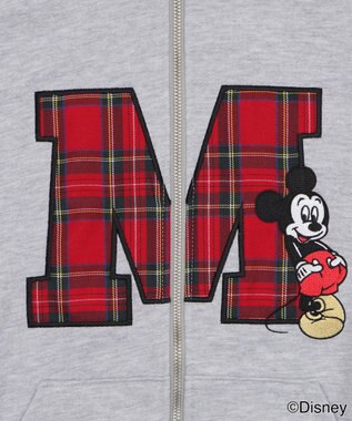 WEGO MICKEY　MOUSE／ジップパーカー 杢グレー