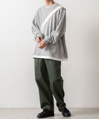 WEGO フェイクレイヤードプルオーバー グレー