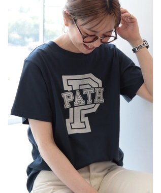 AMERICAN HOLIC アルファベット　ＴＥＥ1 Navy