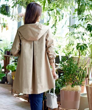 Tiaclasse 【洗える】ミドル丈マウンテンコート ベージュ