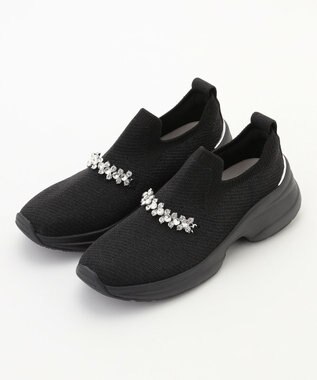 steppi 【撥水/洗える】ボリュームソール ビジュースニーカー