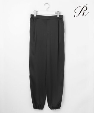 【R(アール)】トリアセサテン ドロストパンツ