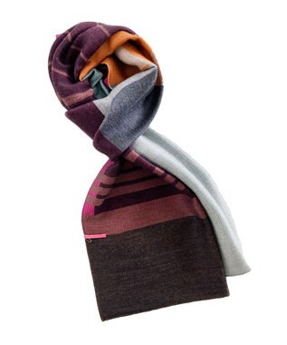 POLS ウールジャカードストール ピンク