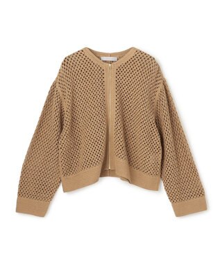 UNFILO クロシェレースニット ZIPカーディガン