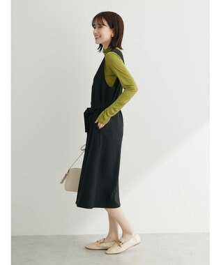 Green Parks ジレにもなる３ＷＡＹジャンパースカート Black