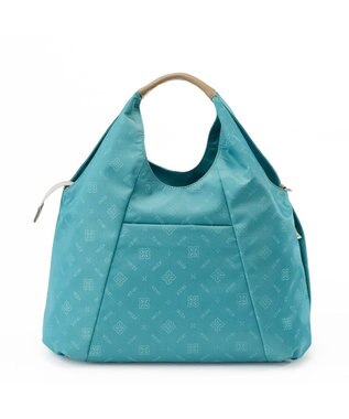 IBIZA モノグラムナイロン　2WAYバッグ エメラルドグリーン