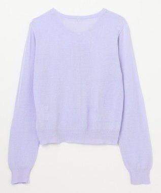 組曲 KIDS 【150-160cm】シアー カーディガン ラベンダー系