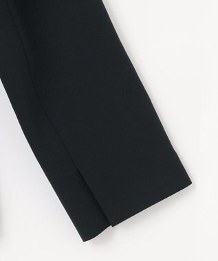J.PRESS LADIES 【セットアップ対応・人気素材】Light ジョーゼット ノーカラー ジャケット ネイビー系