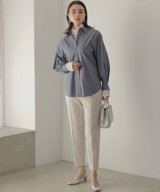 組曲 シュットクロステーパード パンツ サンドベージュ系