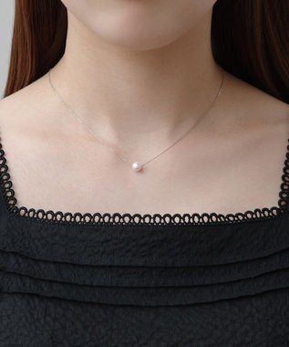 TOCCA 【WEB限定】PRECIOUS PEARL NECKLACE プラチナ アコヤパール ネックレス プラチナ系