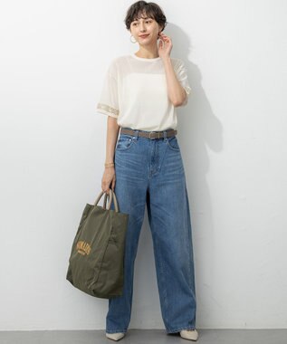 23区 【滝沢眞規子さん着用/VERY掲載】メタルループ ベルト ベージュ系