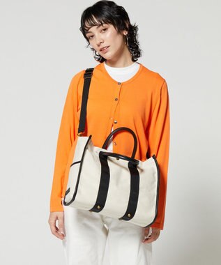 LA BAGAGERIE クラシックヨコナガトート ブラック×ナチュラル