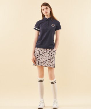 23区GOLF 【WOMEN】【吸水速乾/UVカット】YELL総柄プリントスカート ネイビー系5