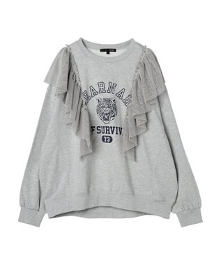 Green Parks ・ＳＵＧＡＲ　ＳＰＯＯＮ　タイガーｐｔラッフルスウェット Gray Mixture