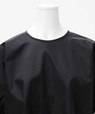 23区 L 【エステータ】ブライトローン スリーブデザイン ブラウス ブラック系