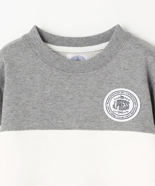 J.PRESS KIDS 【110-130cm】COMBI トリコロール トレーナー グレー×イエロー系