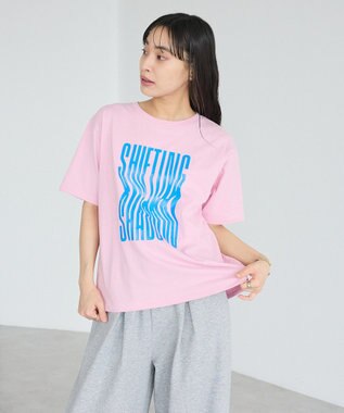 CRAFT STANDARD BOUTIQUE ツイストロゴハーフスリーブTシャツ Pink