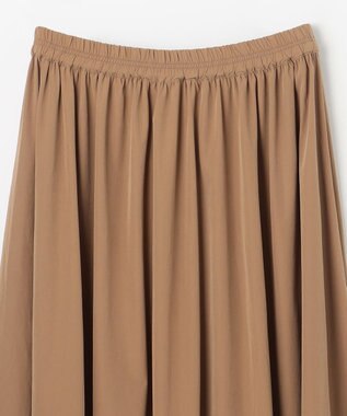 ANY 【2SET】バイカラーニット×布帛スカートセット ブラック×キャメル