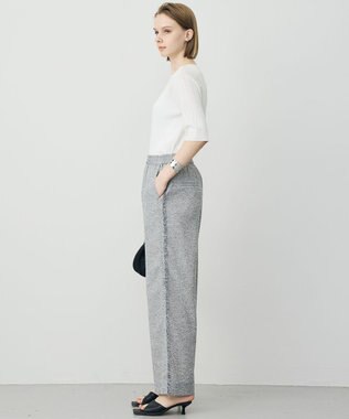 ICB L 【先行予約】サマーレノクロス ワイドパンツ オフホワイト×ブラック