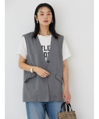 AMERICAN HOLIC Ｖネックジレ Gray Mixture