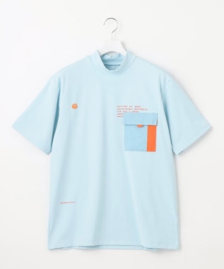 PW CIRCULUS 【UVカット / 吸水速乾 / 伸縮性抜群】【MEN】ポケットモック T スカイブルー系