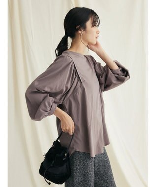 CRAFT STANDARD BOUTIQUE レーヨンデシンドルマンブラウス Mocha