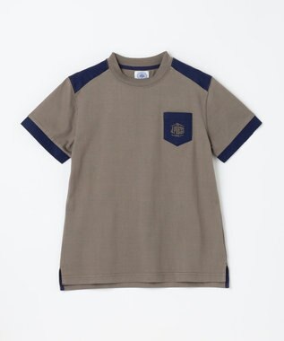 J.PRESS KIDS 【140-170cm】切替Ｔシャツ カーキ系