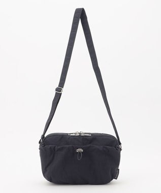LA BAGAGERIE 【MONICA】クリンクルナイロン　ドロストショルダーバッグ ネイビー