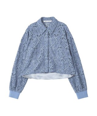 YECCA VECCA [2SET]キャミレイヤードレースシャツ Blue