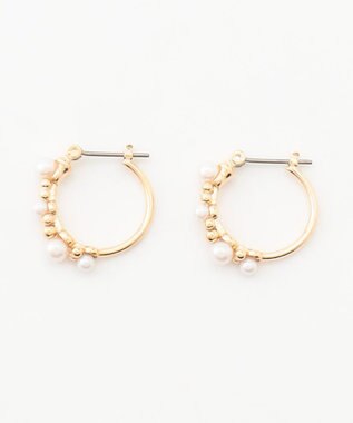 ICB メタルパールコンビピアス ゴールド系