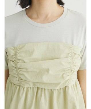 Green Parks ミディ丈ビスチェドッキングプルオーバー Light Green