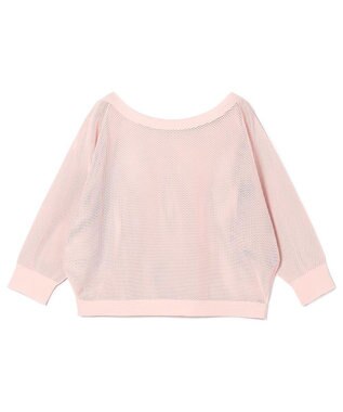 Chacott 【ノーソーイングニット】7分袖メッシュニットTシャツ ベビーピンク