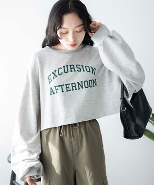 WEGO ヴィンテージライクショートスウェット グレーその他