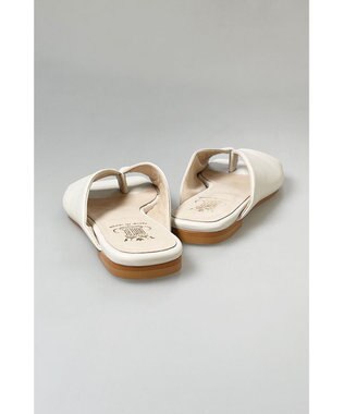 BONTRE 【BONTRE/ボントレ】スクエアトゥフラットサンダル ホワイト