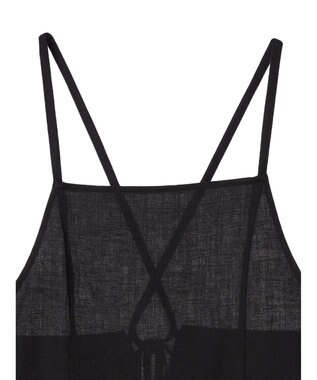 earth music&ecology リサイクルポリエステルブレンドキャミワンピース Black