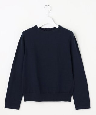 ANY SIS S レース襟 ニット ネイビー