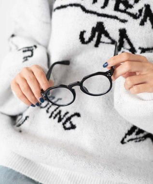 WEGO 【ユニセックス着用ITEM】セルフレームクラウンパントアイウェア ブラック