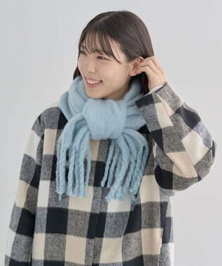 Green Parks ボリュームカラーマフラー Sax