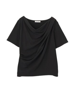 Green Parks ５分袖ドレーププルオーバー Black