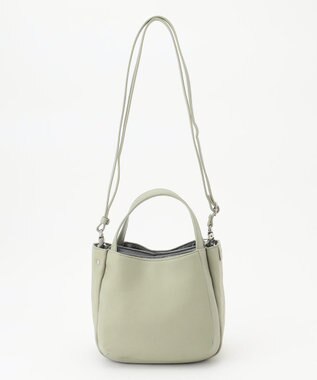 Y'SACCS イタリアンシープ 2wayラウンドトート ライトグリーン