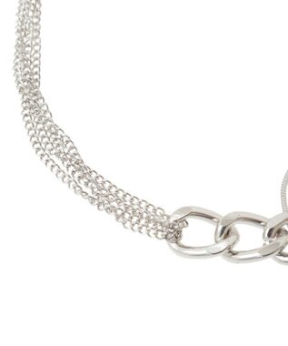 YECCA VECCA パールチェーンショートネックレス Silver