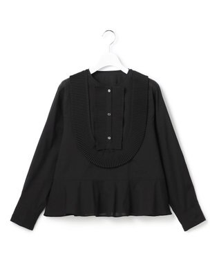  【GOLD LABEL】トリアセテートオーガンジー プリーツブラウス