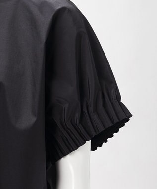 23区 L 【エステータ】ブライトローン スリーブデザイン ブラウス ブラック系